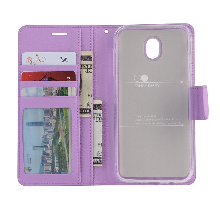Silk Texture Horizontal Flip Leather Case for Galaxy J8 (2018) (US Version), with Holder & Card slots & Wallet & Photo Frame