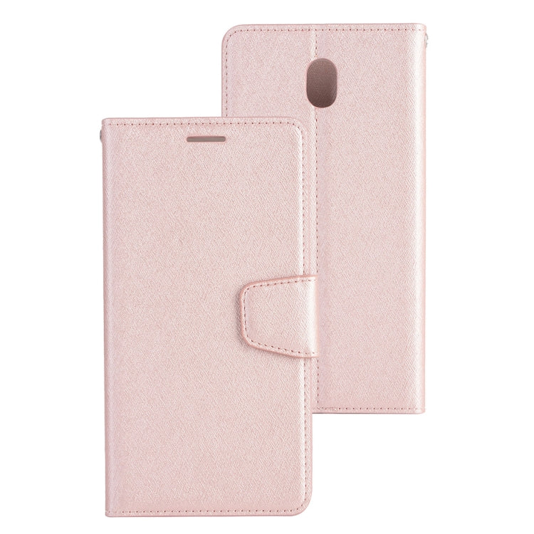 Silk Texture Horizontal Flip Leather Case for Galaxy J8 (2018) (US Version), with Holder & Card slots & Wallet & Photo Frame