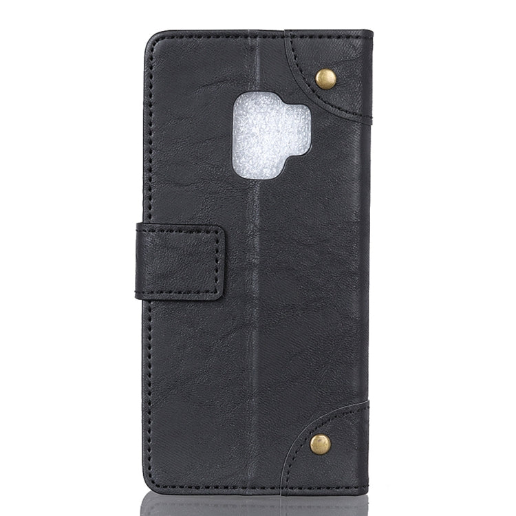 Copper Buckle Retro Crazy Horse Texture Horizontal Flip Leather Case for Galaxy S9, with Holder & Card Slots & Wallet