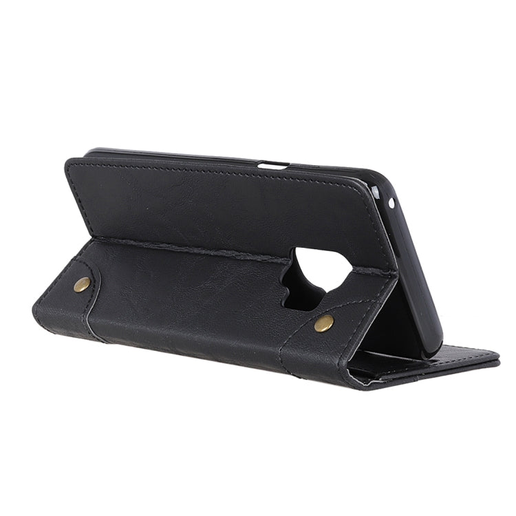Copper Buckle Retro Crazy Horse Texture Horizontal Flip Leather Case for Galaxy S9, with Holder & Card Slots & Wallet
