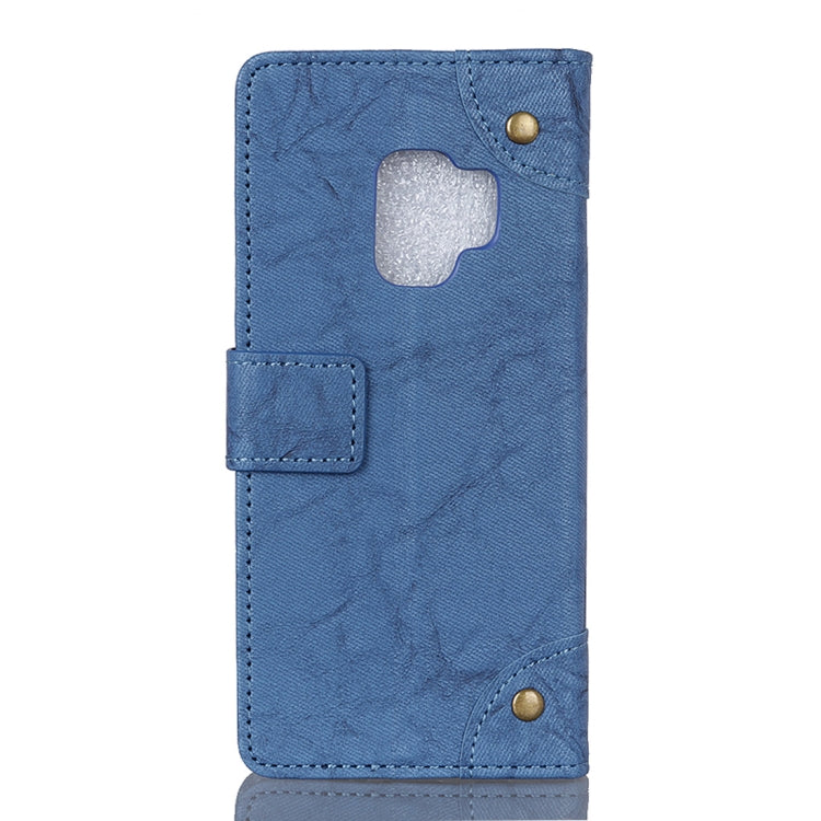 Copper Buckle Retro Crazy Horse Texture Horizontal Flip Leather Case for Galaxy S9, with Holder & Card Slots & Wallet