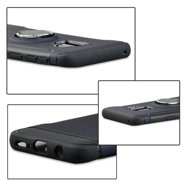 For Galaxy S9+ TPU + PC Shockproof Protective Back Case with Rotatable Ring Holder