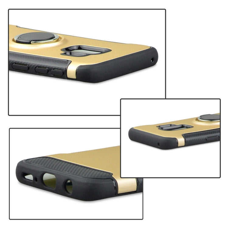 For Galaxy S9 TPU + PC Shockproof Protective Back Case with Rotatable Ring Holder