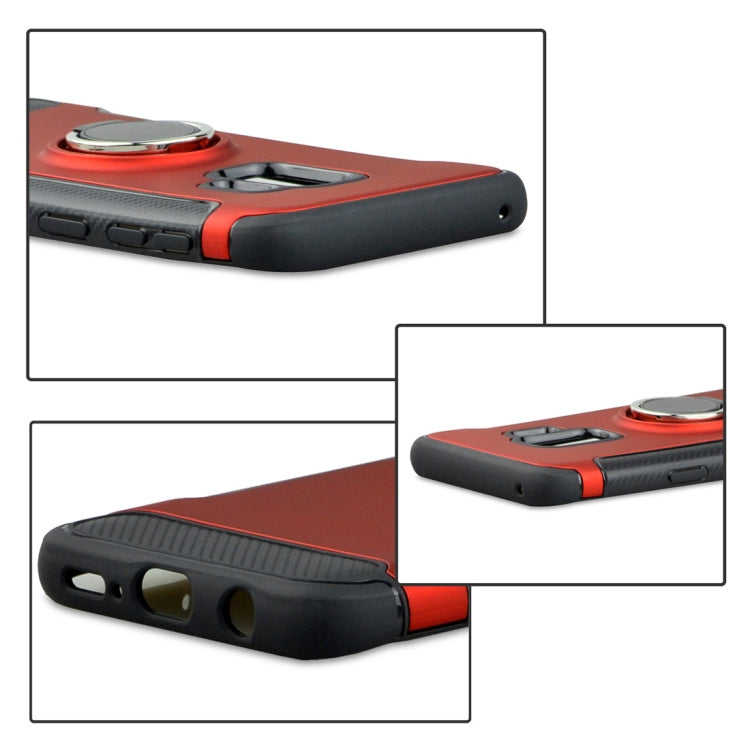 For Galaxy S9 TPU + PC Shockproof Protective Back Case with Rotatable Ring Holder