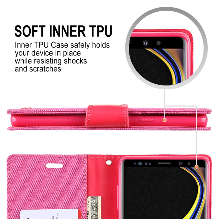 GOOSPERY FANCY DIARY Horizontal Flip Leather Case for Galaxy Note 9, with Holder & Card Slots & Wallet