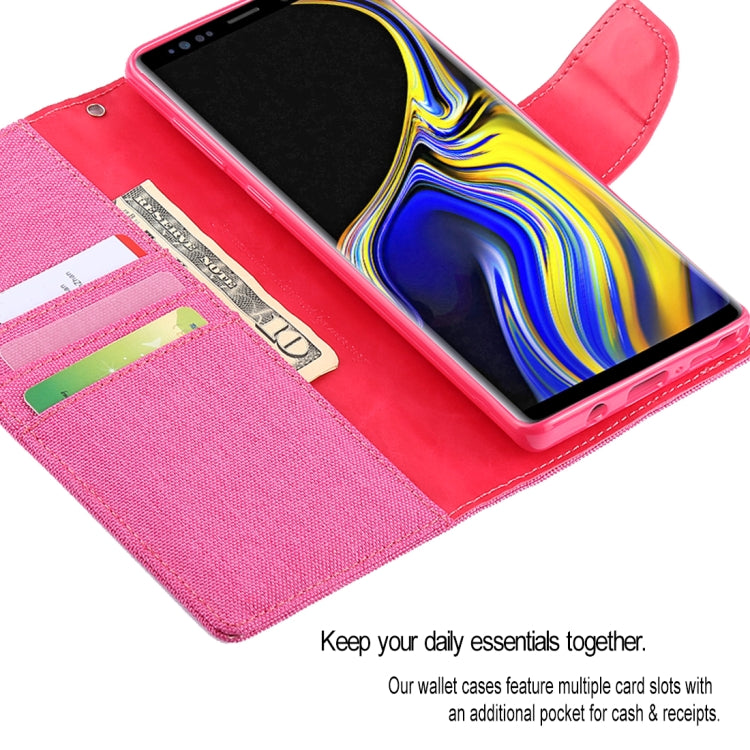 GOOSPERY FANCY DIARY Horizontal Flip Leather Case for Galaxy Note 9, with Holder & Card Slots & Wallet