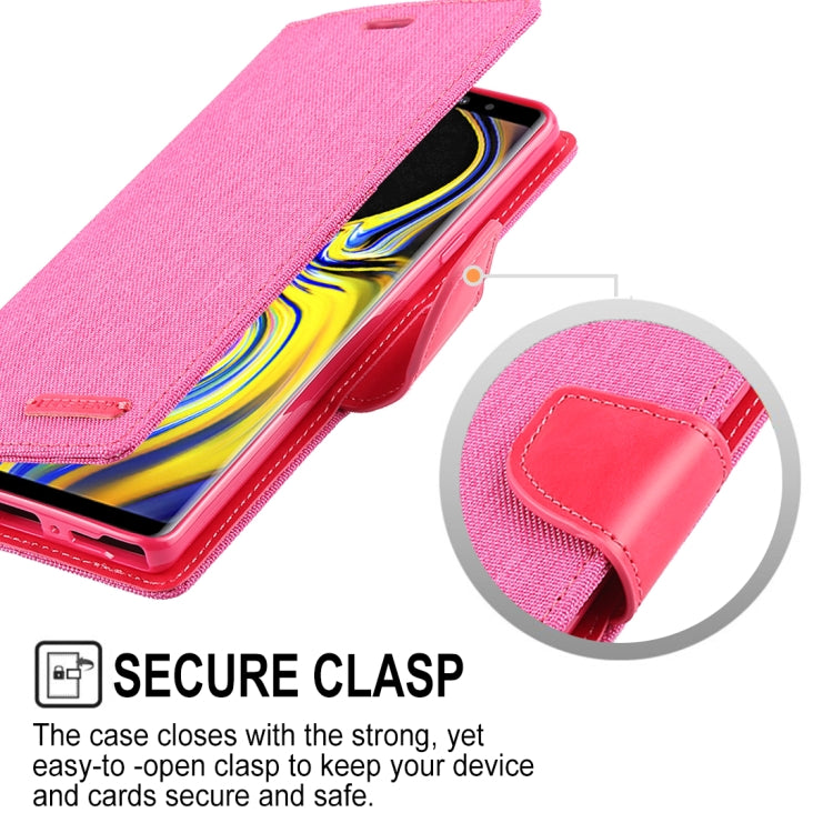 GOOSPERY FANCY DIARY Horizontal Flip Leather Case for Galaxy Note 9, with Holder & Card Slots & Wallet
