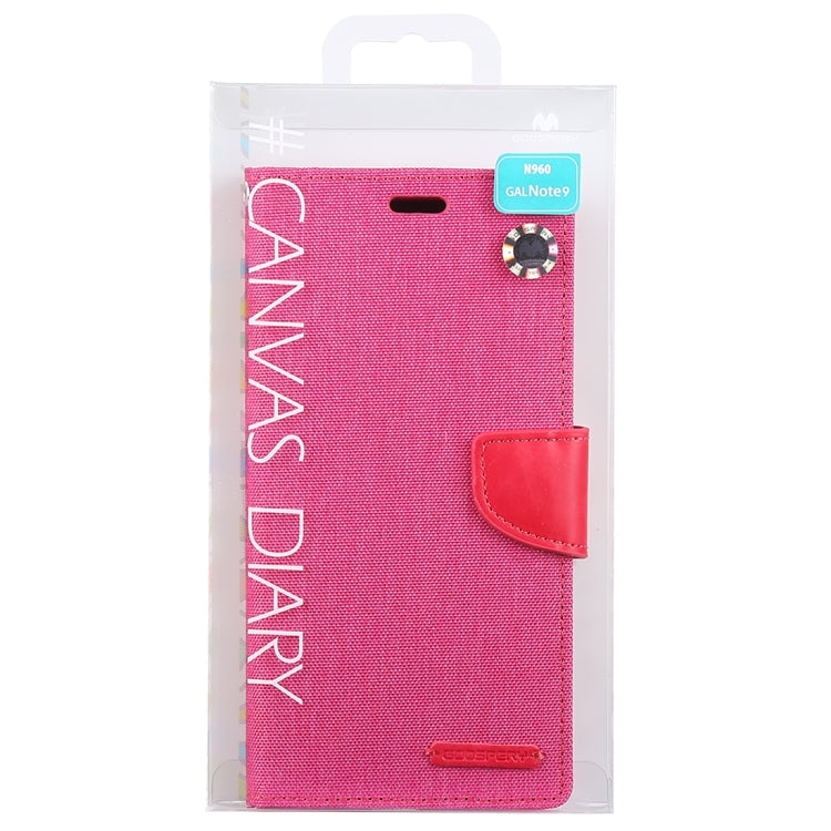 GOOSPERY FANCY DIARY Horizontal Flip Leather Case for Galaxy Note 9, with Holder & Card Slots & Wallet