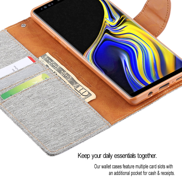 GOOSPERY FANCY DIARY Horizontal Flip Leather Case for Galaxy Note 9, with Holder & Card Slots & Wallet