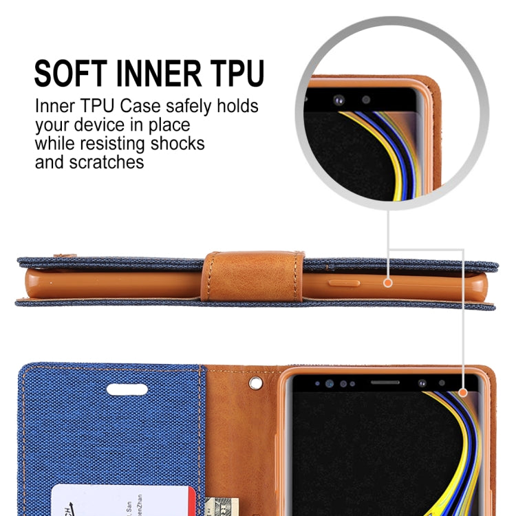 GOOSPERY FANCY DIARY Horizontal Flip Leather Case for Galaxy Note 9, with Holder & Card Slots & Wallet