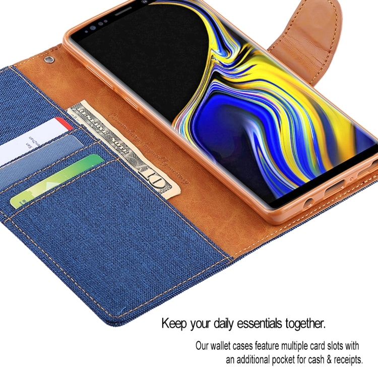 GOOSPERY FANCY DIARY Horizontal Flip Leather Case for Galaxy Note 9, with Holder & Card Slots & Wallet
