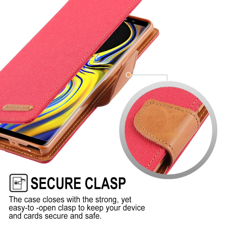 GOOSPERY FANCY DIARY Horizontal Flip Leather Case for Galaxy Note 9, with Holder & Card Slots & Wallet
