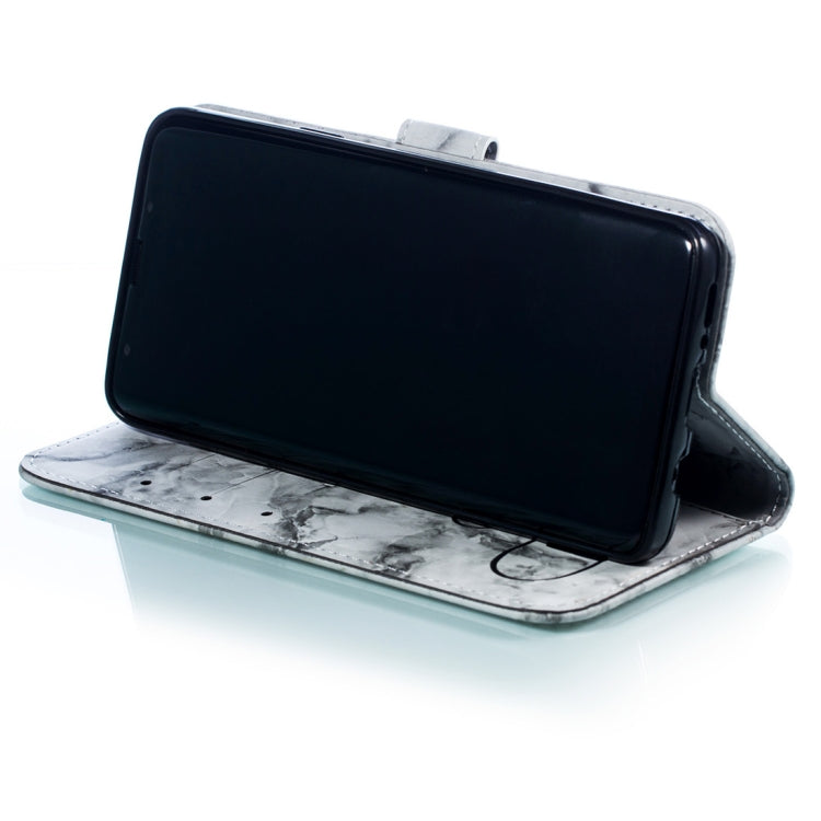 Heart + Marble Pattern Horizontal Flip Leather Case for Galaxy S9+, with Holder & Card Slots & Wallet & Lanyard
