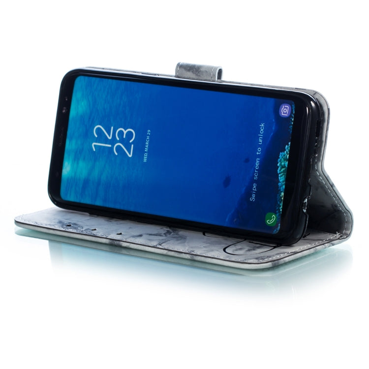 Heart + Marble Pattern Horizontal Flip Leather Case for Galaxy S8, with Holder & Card Slots & Wallet & Lanyard