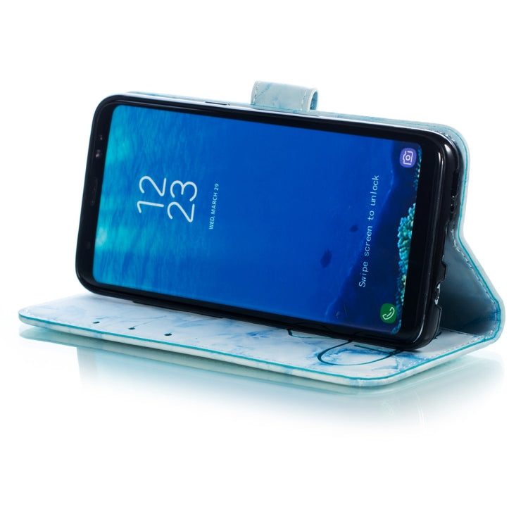 Heart + Marble Pattern Horizontal Flip Leather Case for Galaxy S8, with Holder & Card Slots & Wallet & Lanyard