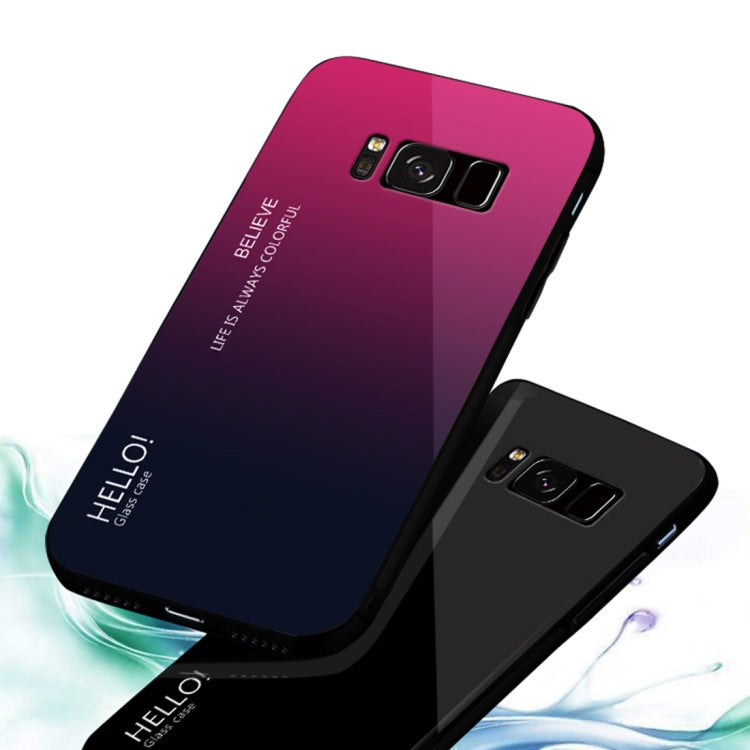 Gradient Color Glass Case for Galaxy S8+ / G955