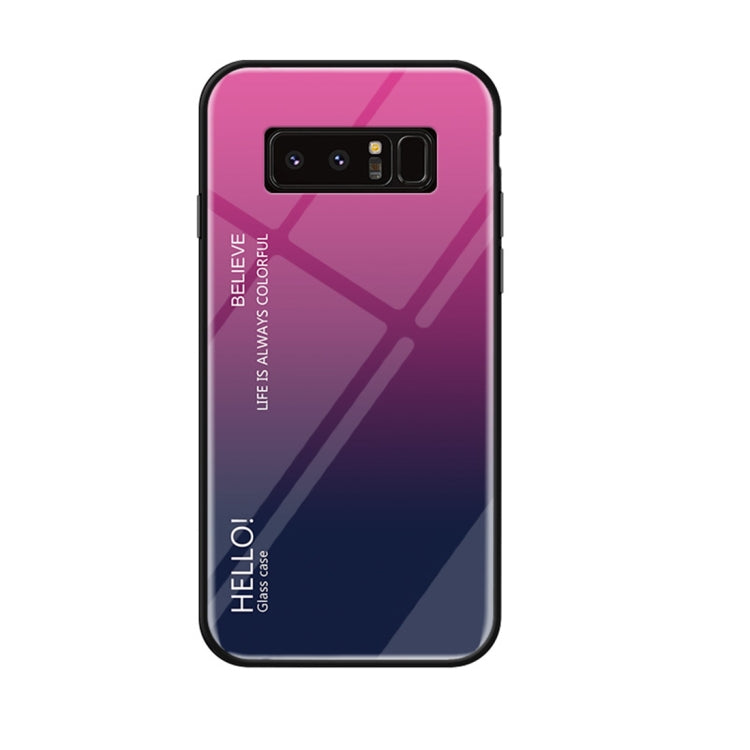 Gradient Color Glass Case for Galaxy Note 8