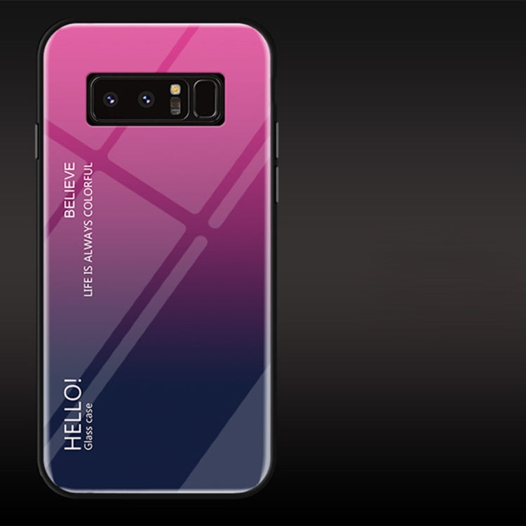 Gradient Color Glass Case for Galaxy Note 8