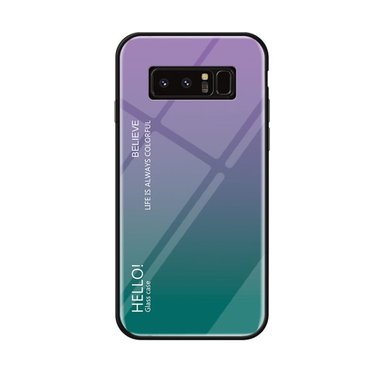 Gradient Color Glass Case for Galaxy Note 8