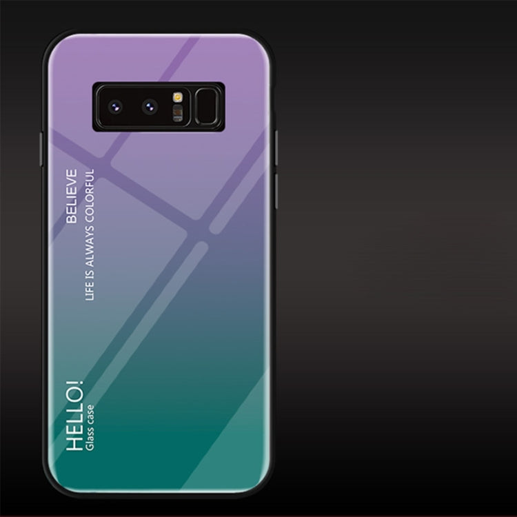 Gradient Color Glass Case for Galaxy Note 8