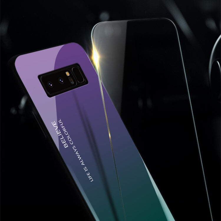 Gradient Color Glass Case for Galaxy Note 8