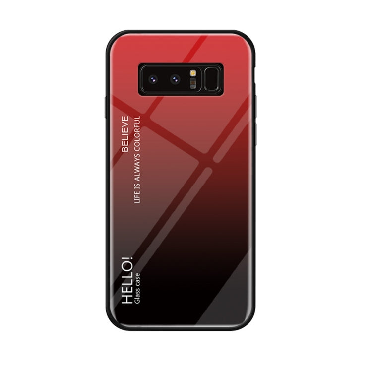Gradient Color Glass Case for Galaxy Note 8