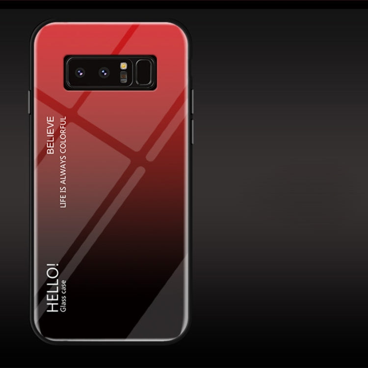 Gradient Color Glass Case for Galaxy Note 8