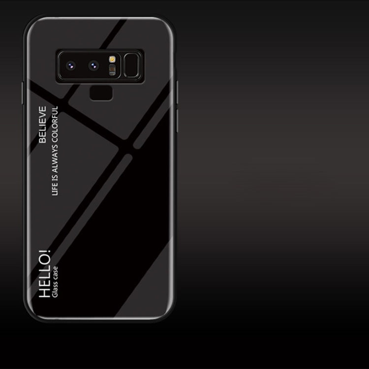 Gradient Color Glass Case for Galaxy Note9
