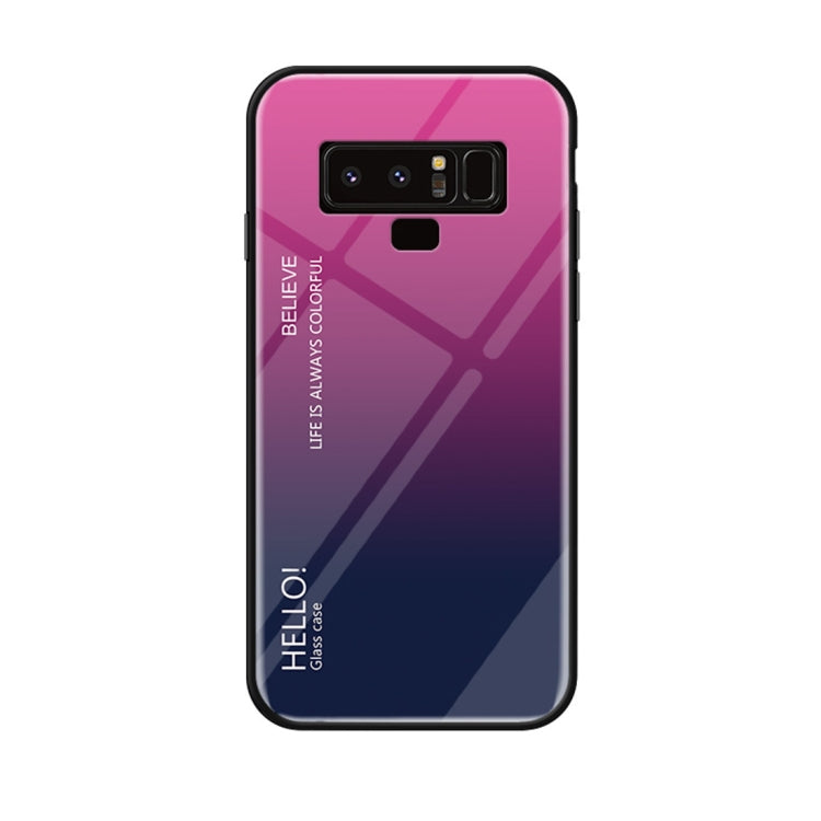 Gradient Color Glass Case for Galaxy Note9
