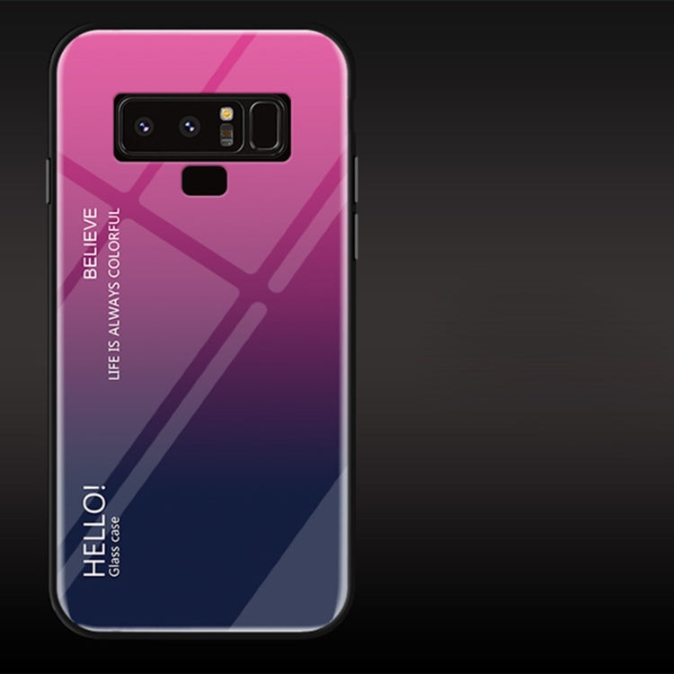 Gradient Color Glass Case for Galaxy Note9