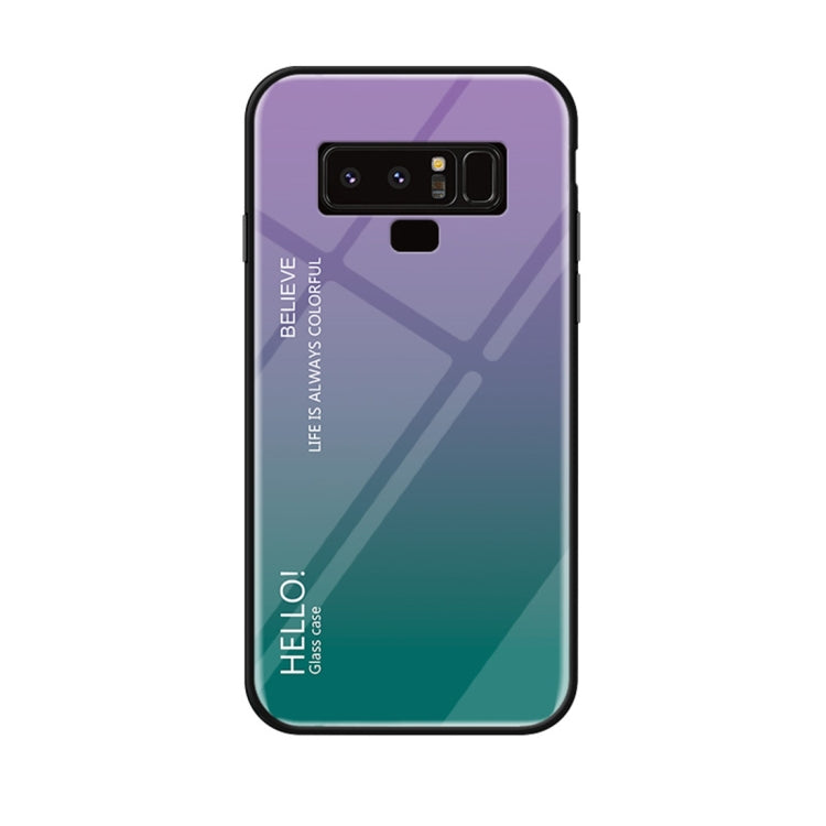 Gradient Color Glass Case for Galaxy Note9