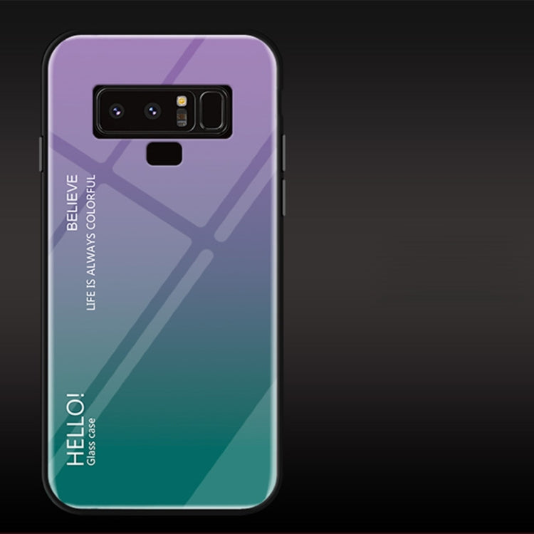 Gradient Color Glass Case for Galaxy Note9