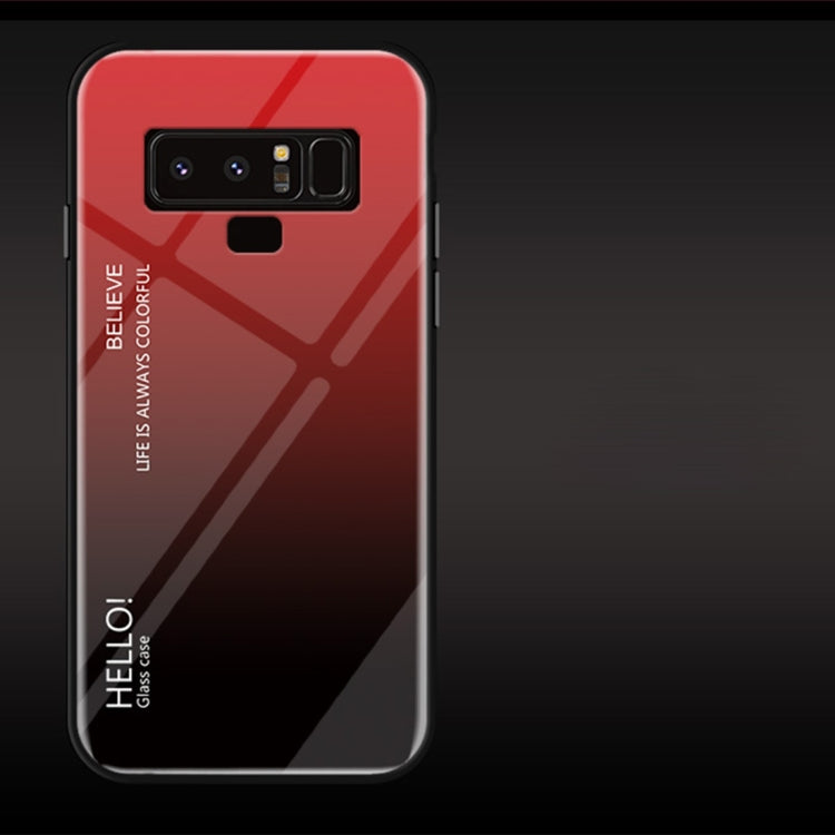Gradient Color Glass Case for Galaxy Note9