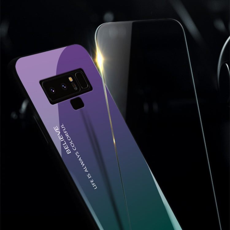 Gradient Color Glass Case for Galaxy Note9