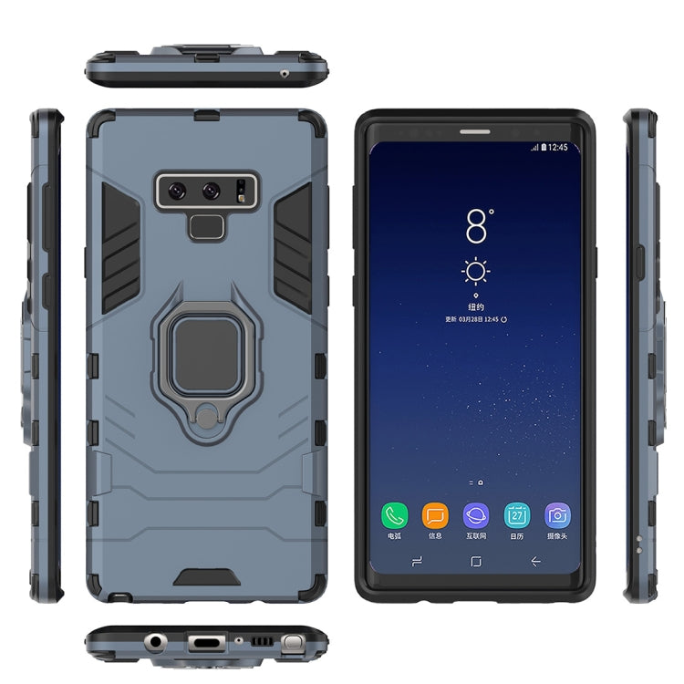 PC + TPU Shockproof Protective Case with Magnetic Ring Holder For Galaxy Note9