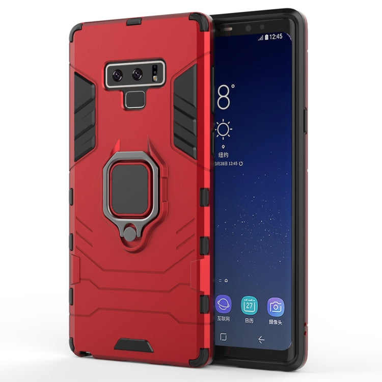 PC + TPU Shockproof Protective Case with Magnetic Ring Holder For Galaxy Note9