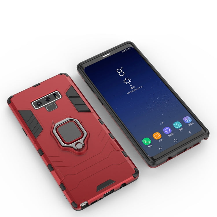 PC + TPU Shockproof Protective Case with Magnetic Ring Holder For Galaxy Note9