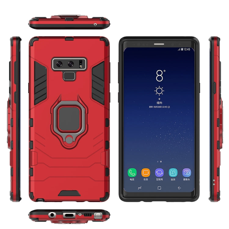 PC + TPU Shockproof Protective Case with Magnetic Ring Holder For Galaxy Note9