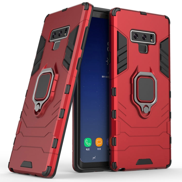 PC + TPU Shockproof Protective Case with Magnetic Ring Holder For Galaxy Note9