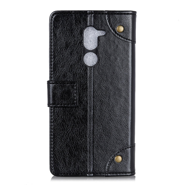 Copper Buckle Nappa Texture Horizontal Flip Leather Case with Holder & Card Slots & Wallet For Galaxy J8 (2018)