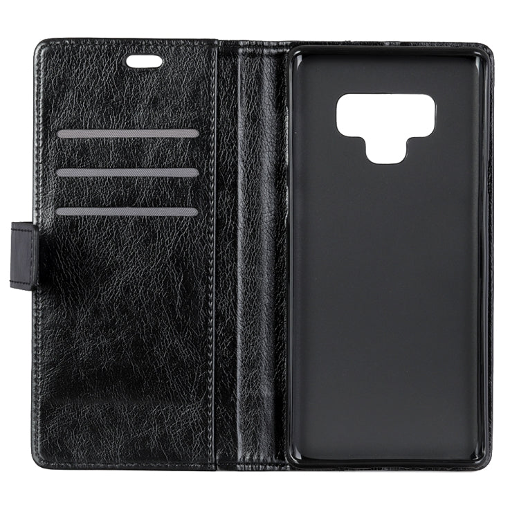 Copper Buckle Nappa Texture Horizontal Flip Leather Case with Holder & Card Slots & Wallet For Galaxy Note9
