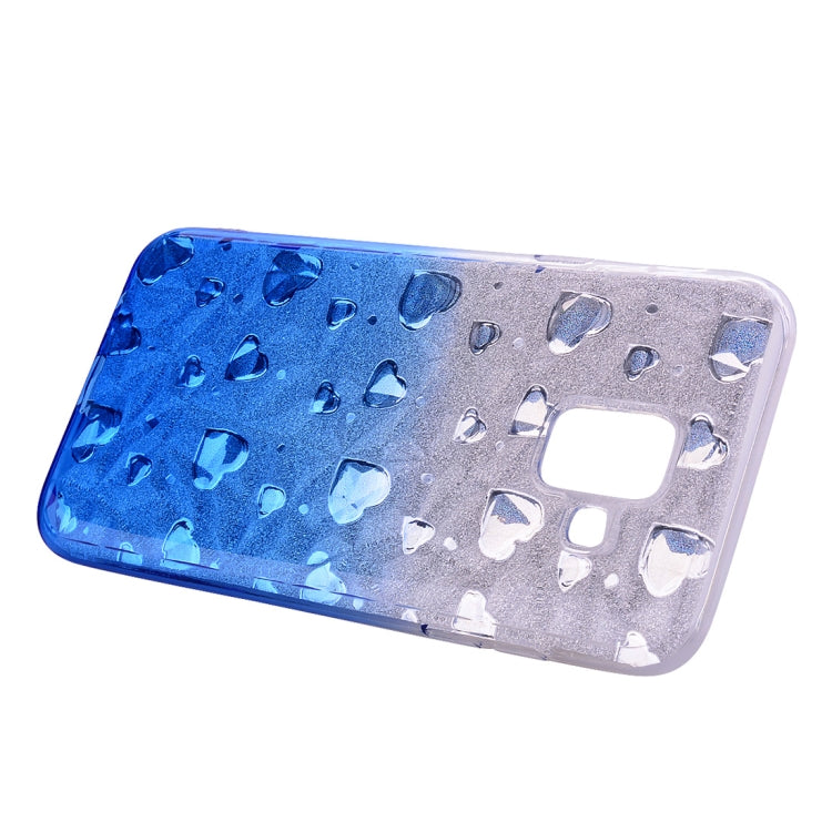 Heart Pattern Diamond Texture TPU Protector Back Cover Case for Galaxy A6 (2018)