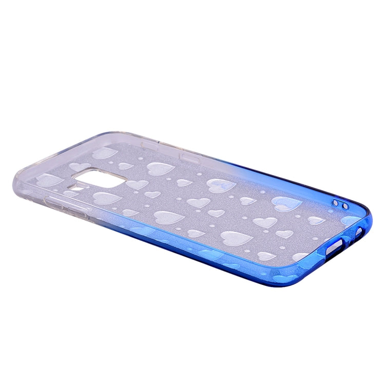 Heart Pattern Diamond Texture TPU Protector Back Cover Case for Galaxy A6 (2018)