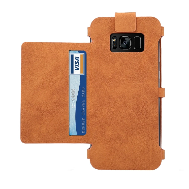 Multi-function Sheep Bar Material Universal Horizontal Flip Case for Galaxy S8 + / G9550 / Galaxy A7 (2017) with Holder & Card Slots & Photo Frame & Hook & Detachable Back Protective Case