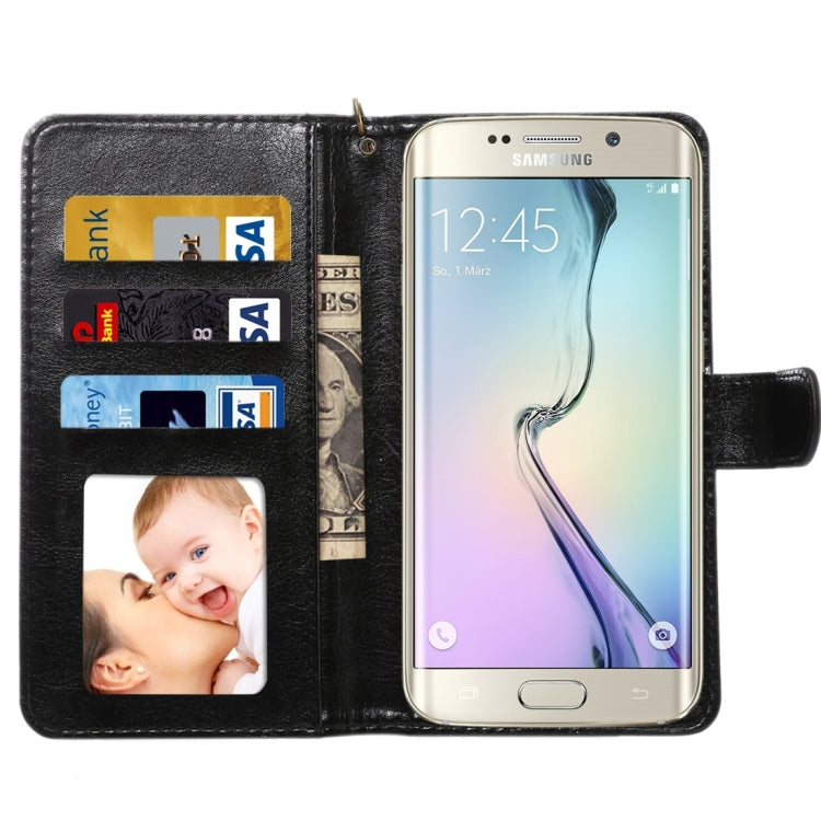 A3 Universal Da Vinci Texture Horizontal Flip Leather Case with Card Slots & Wallet & Photo Frame & Magnetic Buckle & 18cm Lanyard for Galaxy S7 & S6 Edge & S6, iPhone X  & iPhone 7 & 6s & 6, Huawei P9 & P9 Lite & Honor 8, Size: 14.5 x 7.5 x 1.8 cm