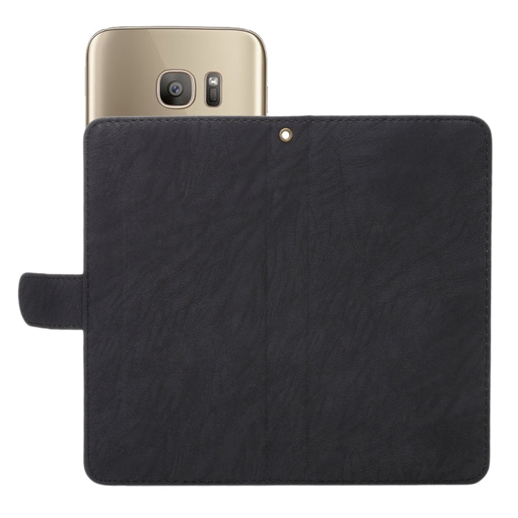 A3 Universal Da Vinci Texture Horizontal Flip Leather Case with Card Slots & Wallet & Photo Frame & Magnetic Buckle & 18cm Lanyard for Galaxy S7 & S6 Edge & S6, iPhone X  & iPhone 7 & 6s & 6, Huawei P9 & P9 Lite & Honor 8, Size: 14.5 x 7.5 x 1.8 cm