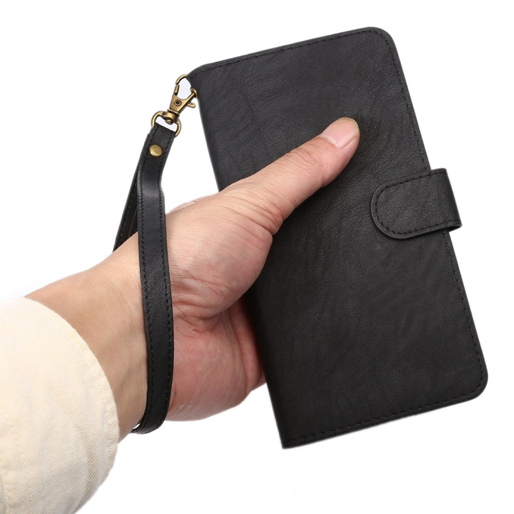 A3 Universal Da Vinci Texture Horizontal Flip Leather Case with Card Slots & Wallet & Photo Frame & Magnetic Buckle & 18cm Lanyard for Galaxy S7 & S6 Edge & S6, iPhone X  & iPhone 7 & 6s & 6, Huawei P9 & P9 Lite & Honor 8, Size: 14.5 x 7.5 x 1.8 cm