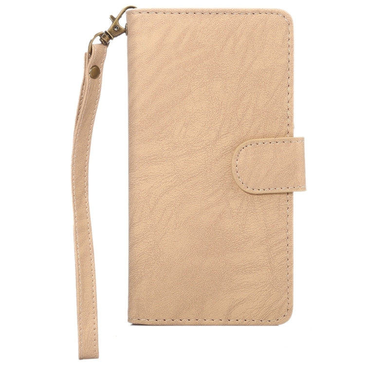 A3 Universal Da Vinci Texture Horizontal Flip Leather Case with Card Slots & Wallet & Photo Frame & Magnetic Buckle & 18cm Lanyard for Galaxy S7 & S6 Edge & S6, iPhone X  & iPhone 7 & 6s & 6, Huawei P9 & P9 Lite & Honor 8, Size: 14.5 x 7.5 x 1.8 cm