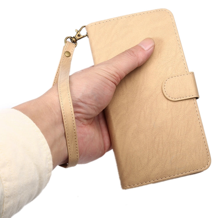 A3 Universal Da Vinci Texture Horizontal Flip Leather Case with Card Slots & Wallet & Photo Frame & Magnetic Buckle & 18cm Lanyard for Galaxy S7 & S6 Edge & S6, iPhone X  & iPhone 7 & 6s & 6, Huawei P9 & P9 Lite & Honor 8, Size: 14.5 x 7.5 x 1.8 cm