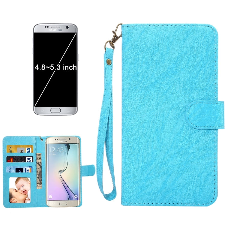 A3 Universal Da Vinci Texture Horizontal Flip Leather Case with Card Slots & Wallet & Photo Frame & Magnetic Buckle & 18cm Lanyard for Galaxy S7 & S6 Edge & S6, iPhone X  & iPhone 7 & 6s & 6, Huawei P9 & P9 Lite & Honor 8, Size: 14.5 x 7.5 x 1.8 cm